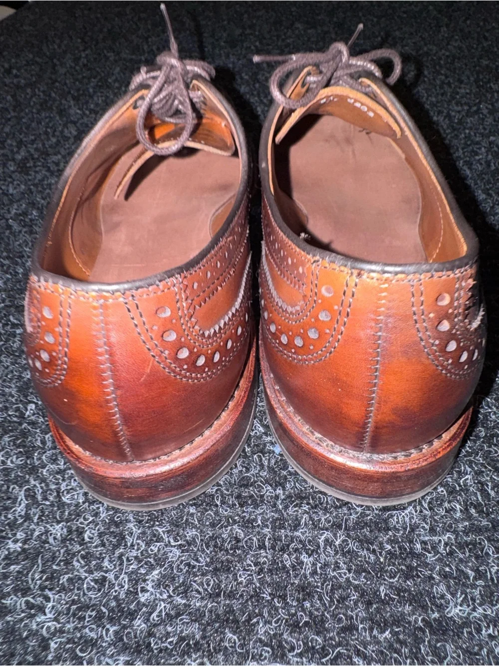 Allen Edmonds McAllister Wingtip Oxford Sz 11 2A Dark Chili Handcrafted In USA